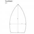 Aluminium frame PTFE Shoe Tulipano