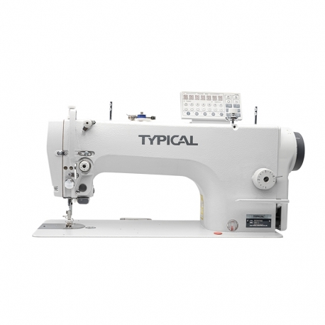 Typical GC6760-HD3 Direct-drive lockstitch sewing machine with double feed (drop and needle)